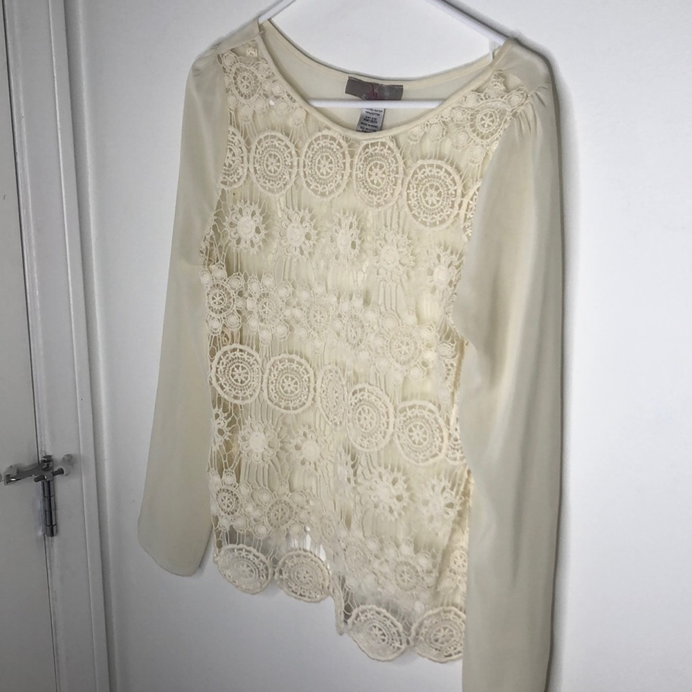 Boho Sheer Crochet Blouse